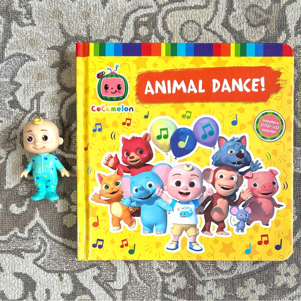 CoComelon Animal Dance Board Book and 2.5”Figure
